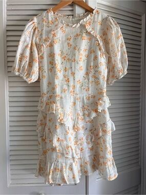 Sabo Skirt Floral Ruffle Mini Dress
